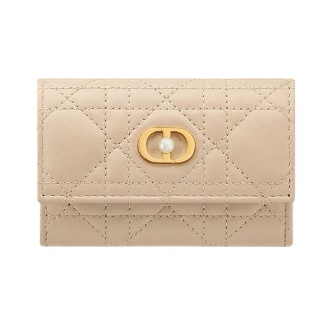 lady dior croisière wallet lambskin|Dior Jolie Dahlia Wallet Powder Beige Cannage Lambskin .